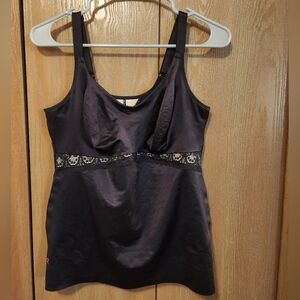 Ruby Ribbon Ultimate Cami Black Lace Size 42 Style #3024 Shapewear Plus Size